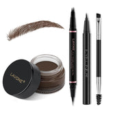 LAVONE eyebrow pen makeup kit front view for quick on-the-go brow shaping.