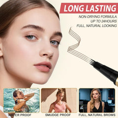 LAVONE Eyeliner Black pigment sweep for precise lash-line definition.