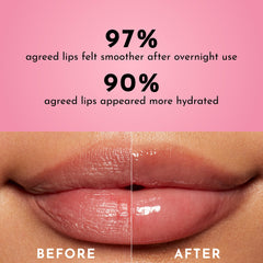 Lawless Forget the Filler Lip Mask night-application demonstrates restful lip hydration.