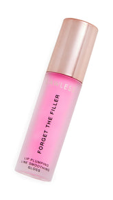 Lawless Forget the Filler Daisy Pink tube closeup highlighting creamy lip plumper texture
