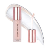 Lawless Forget The Filler Lip Plumper Rosy Outlook bottle closeup demonstrates glassy shine and plumping potential.