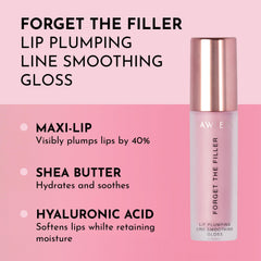 Lawless Forget The Filler lip plumper line gloss Lavender Sorbet close-up highlights gloss and hydration.