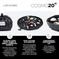 Lay-n-Go Cosmo elastic-brush-loops keep brushes organized and ready