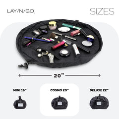 Lay-n-Go Cosmo layflat folded-flat demonstrates compact packing