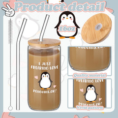 Layhit penguin cosmetics bag canvas keeps makeup organized on the go