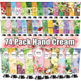 Layhomo 74-pack hand cream varieties display scent options for daily mood care