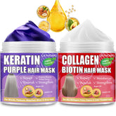 Layhomo Keratin Purple Hair Mask jar for softer, more moisturized hair.