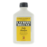 Layrite Daily Shampoo bottle highlights barber-grade care and daily cleansing.