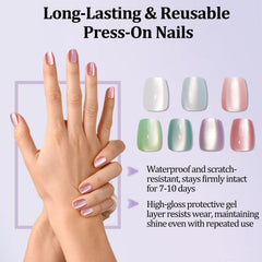 laza macaroon series cat-eye nails packaged gift-ready