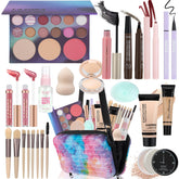 LAZORA makeup set all-in-one kit: complete on-the-go kit for daily glam
