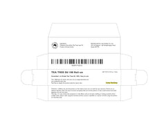 Lazy Society Tea Tree Roll-On application view demonstrates hygienic stainless steel delivery.