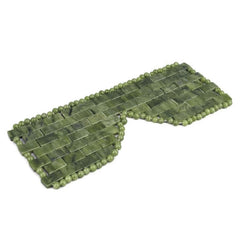 LazyGa Jade Eye Mask closeup beads showcase genuine jade for soothing cooling relief.