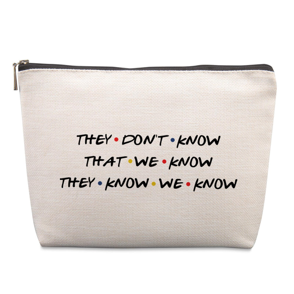 Lcoanriut Friends cosmetic bag front view, gift-worthy for fans.