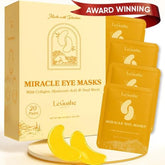 LE GUSHE Gold Under Eye Patches packaging for easy at-home de-puffing routine