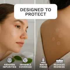LE GUSHE hydrocolloid patches package visible for quick blemish protection