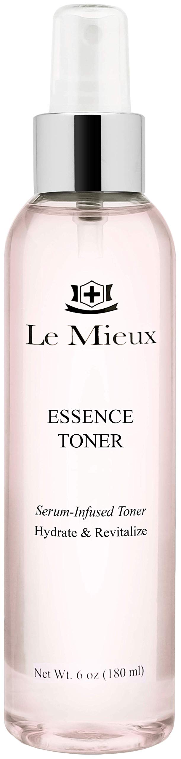 Le Mieux Essence Toner bottle pour provides lightweight hydration and refreshing skin balance for sensitive skin