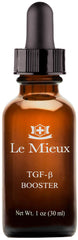 Le Mieux TGF-B Booster serum texture close-up showing silky hydration for radiant skin.