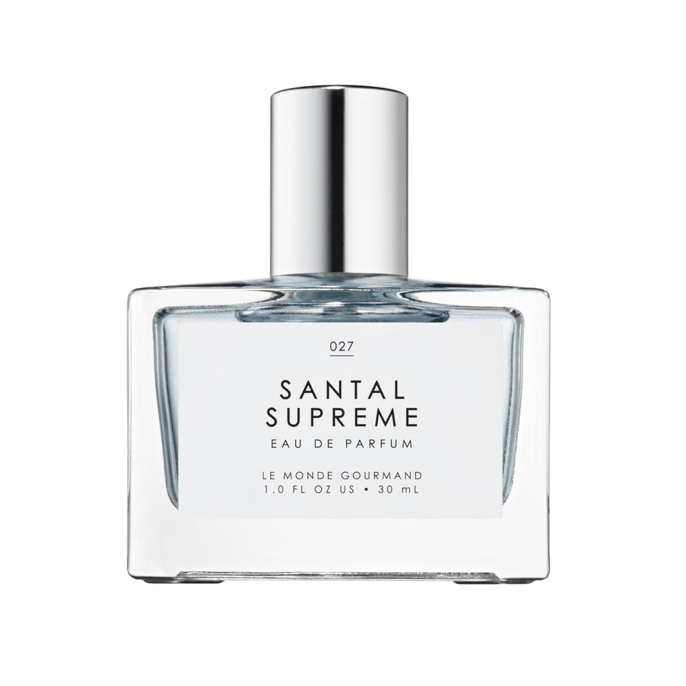 Le Monde Gourmand Santal Supreme bottle front for daily wear clarity and elegance