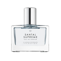 Le Monde Gourmand Santal Supreme bottle front for daily wear clarity and elegance