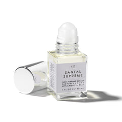 Fig accent and glow on skin after light layering with Santal Supreme.