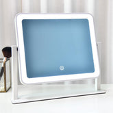 Leadzones rechargeable vanity mirror 14x12 with LED lighting for precise makeup application.