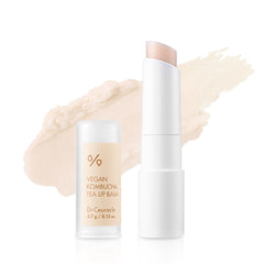 Leegeehaam Dr.Ceuracle vegan kombucha tea lip balm packaging highlights a clean skincare gift option.