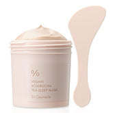 Leegeehaam Dr.Ceuracle vegan kombucha sleeping mask bottle close-up showing hydration focus