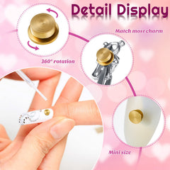 Leelosp low-noise rotating charm enables subtle, comfortable nail application.