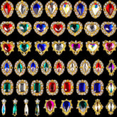 Leelosp nail charms rhinestones collection for shimmering nail designs.