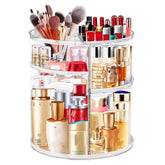 LeeWent 360 rotation makeup organizer with clear rotation for easy access to cosmetics.