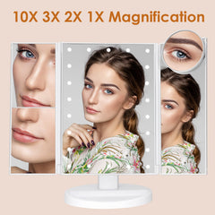 LeeWent 10x magnification detachable mirror for precise eyeliner and eyebrow work.