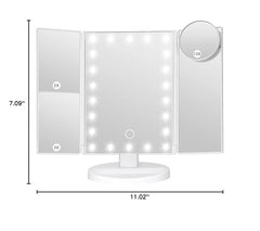 LeeWent vanity mirror brightness control touch enables customizable lighting for makeup routines.
