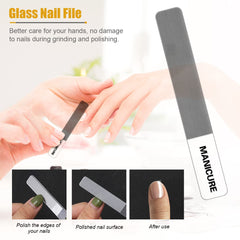 Leipple manicure set in travel pouch demonstrating compact, portable design for busy lifestyles