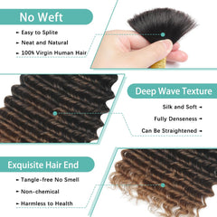 LEISWISS bulk braiding hair no weft for flexible styling.