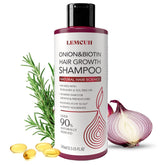 Lemcuh Onion & Biotin Shampoo bottle promotes fuller-looking hair with natural ingredients.