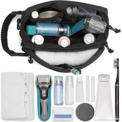 Lemubeane tactical toiletry bag waterproof material emphasizes water-resistant protection on trips