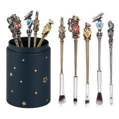 LENDOO Potter makeup brushes set with wand holder keeps brushes organized and dust-free.