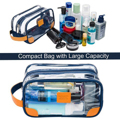 Lermende clear toiletry bag durable materials highlight premium construction.