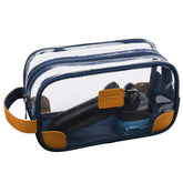 Lermende clear toiletry bag front view for quick visibility and organized packing.