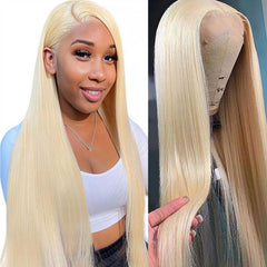 LETMIEO 613 lace front wig closeup reveals transparent 13x6 scalp illusion for natural styling