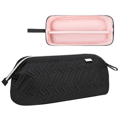 Leudes travel bag interior is padded to protect curling wand and dryer.