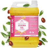 Leven Rose Jojoba Oil bulk 32oz bottle for versatile skin, hair, and nail care.
