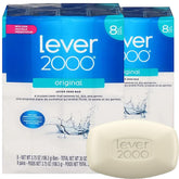 Lever 2000 Original bar soap packaging shows trusted clean in a compact box