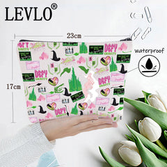 LEVLO Witch Musical bag zip close secure closure keeping items protected during travel.