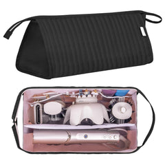 Lexeeco Dyson Air Wrap travel case open-top reveals roomy compartments for tools.