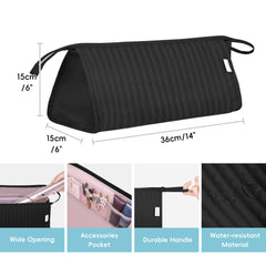 Lexeeco Dyson Air Wrap travel case side view demonstrates compact, portable organization.
