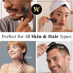 Lexi White Beauty derma roller beard use for facial hair care.