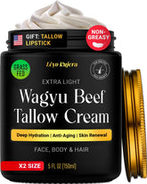 Lèyo Rujera Wagyu beef tallow cream jar delivering deep hydration for skin