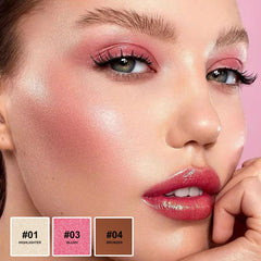 Lezero contour-stick blush swatch for natural flush and easy blending