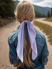 LFOUVRE knotted bow scrunchie pack demonstrates playful design for chic ponytails